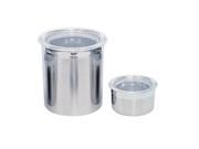 BergHOFF Studio Line Stainless Steel Canister Set with Acrylic Lids 2 Piece Set