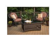 Outdoor Great Room NAPLES CT B K Naples Fire Pit Table Wicker Base