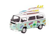 2 Piece Children s Plastic VW Surfer Van with Customization Stickers and Detachable Surf Boards