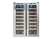 48 Bottle Dual Zone Thermoelectric Mirrored Wine Cooler by Vinotemp