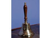 Fire Last Call Engraved Brass Nautical Hand Bell