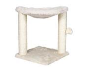Baza Cat Hammock with Durable Sisal Scratching Posts and Pom pom Toy