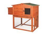 2 Story Chicken Coop with Outdoor Run and Removable Divider