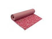 Hibiscus Printed Double Vein Premium Yoga Mat by Maha Fitness