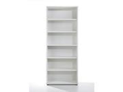Tvilum Pierce 5 Shelf Bookcase White