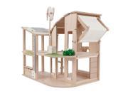 Recycled Wood 7 Piece Eco Friendly Dollhouse Playset by PlanToys