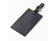 Clava Oversized Rectangular Privacy Flap Leather Luggage Tag