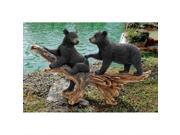 Mischievous Bear Cubs Sculpture