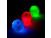 Light Up Golf Balls with LED Lights and Non Removable Lithium Ion Battery and Patented After Glow Technology Set of 3