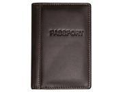 Regatta Cowhide Leather Passport Case with Clear Acetate Sleeves and RFID Blocking Material