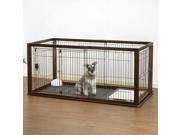Expandable Pet Crate with Floor Tray