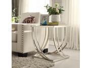 Talie Curved Metal End Table