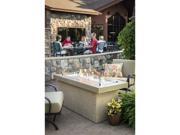 Outdoor Greatroom KL 1242 BRN K Key Largo Crystal Fire Pit with Brown Supercast Top and Serengeti Base