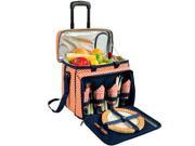 Diamond Collection Wheeled Picnic Cooler for 4