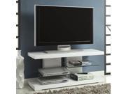 Coaster Furniture Modern TV Stand with Alternating Glass Shelves