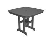 POLYWOOD Nautical 37 Dining Table in Slate Grey
