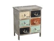Coast to Coast Nautical Accent Chest with 6 Drawers