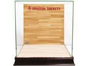 NBA Basketball Display Case with Houston Rockets Logo On Court