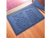 Owls Water Hog Doormat with Polypropylene Face and SBR Rubber Backing for Indoor and Outdoor Use