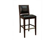 American Heritage Bryant Stool in Espresso w Toast Leather 34 Inch [Set of 2]