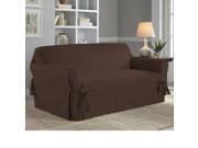 Serta Relaxed Fit Cotton Duck Slipcover for Loveseat