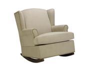 Harlow Wingback Rocker Chair with Foam Filled Seat and Nailheads