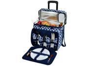 Picnic at Ascot 4 Person Picnic Cooler with Removable Wheeled Cart