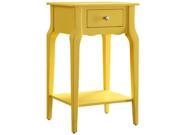 Mayfair Rubberwood Accent Table with Drawer and Shelf by Home Creek