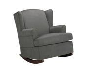 Harlow Wingback Rocker Chair with Foam Filled Seat and Nailheads