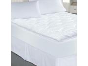 Luxury Stripe Mattress Pad Enhancer with Stain Repel and Release Technology