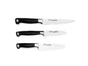 Gourmet Stainless Steel 3 Piece Knife Set with Forged Bolsters by BergHOFF