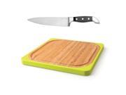Orion Bamboo Chopping Board and Stainless Steel Knife with Forged Handle by BergHOFF 2 Pieces
