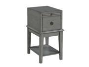 Chair Side Chest with Drawer and Pull Out Tray Shelf by Coast to Coast