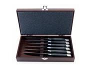 Geminis Forged Stainless Steel Steak Knives with Wooden Case by BergHOFF 7 Pieces