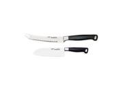 Gourmet Ice Hardened Stainless Steel 2 Piece Italian Knife Set with Polypropylene Handles by BergHOFF