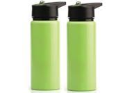 Stainless Steel Dishwasher Safe and Leak Proof Sports Bottles by BergHOFF Set of 2