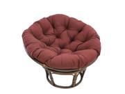 Rattan Papasan Chair with Solid Twill Cushion