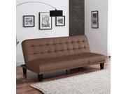 Tufted Metropolitan Faux Leather Upholstered Futon Lounger