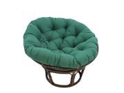 Rattan Papasan Chair with Solid Twill Cushion