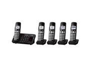 Panasonic KXTGE245B DECT 6.0 5 handsets Advanced TAD DK