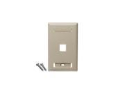 ICC ICC IC107S01IV FACEPLATE ID 1 GANG 1 PORT IVORY