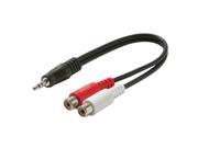 Steren ST 255 010 6 inch Y 2 RCA Jacks to RCA Plugs