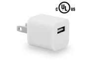 USB Travel Charger Cube Universal UL White Bulk