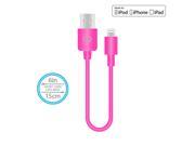 Naztech MFi Lightning Charge Sync USB Cable 6in Pink