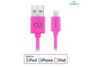 Naztech MFi Lightning Charge Sync USB Cable 6ft Pink Foil Pc