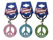 Jenkins Alabama Keychain Glitter Peace Symbol pack Of 60