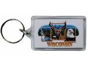 Jenkins Wisconsin Lucite Keychain Wildlife pack Of 96