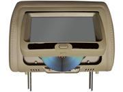 Tview 7 In Headrest Monitor With Dvd Player Built In Speakers Remote Tan 22.00in. x 12.00in. x 7.00in.