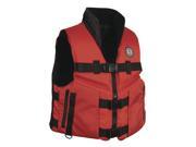 Mustang Accel 100 Fishing Vest Red Black Large