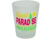 Jenkins Arkansas Frosted Shotglass Almost Paradise pack Of 72